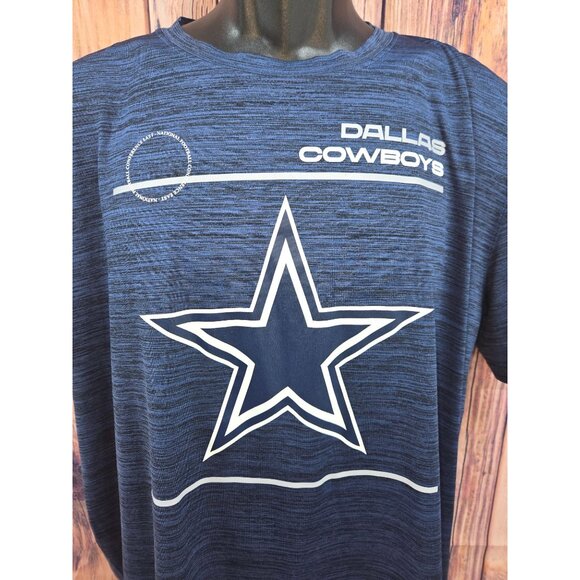 Dallas Cowboys Nike Dri-FIT Mens Blue Heathered T-Shirt XL - Picture 3 of 7